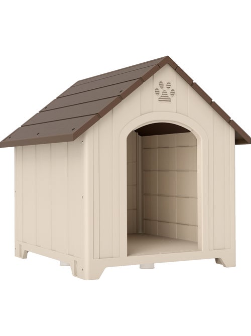 Niche chien plastique effet bois design chalet - Kiabi