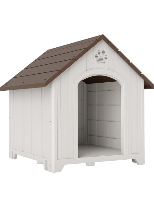 Niche chien plastique effet bois design chalet - Kiabi Niche chien plastique effet bois design chalet - Kiabi