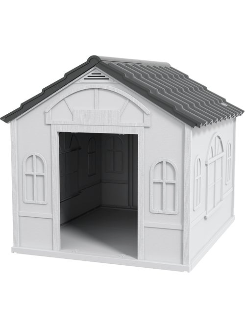 Niche chien style cottage - porte, aération - pp - Kiabi Niche chien style cottage - porte, aération - pp - Kiabi
