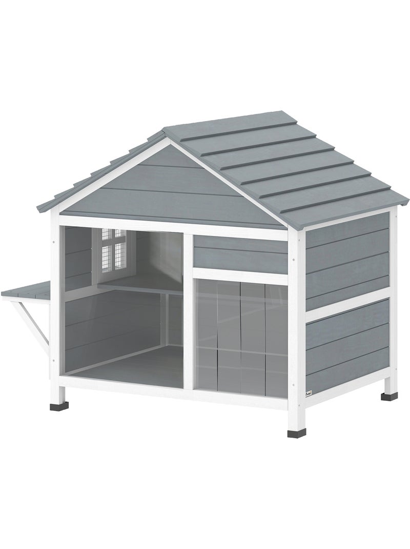 Niche maison pour chat bois Gris - Kiabi