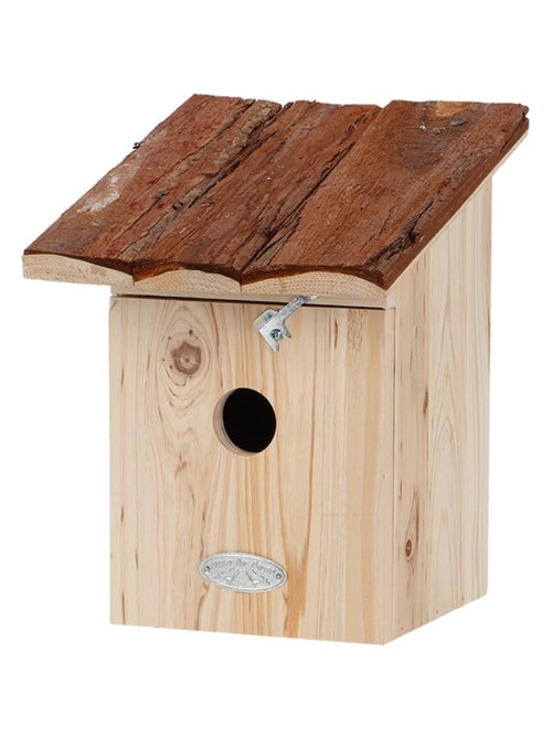 Nichoir mésange charbonnière avec toit en écorce - Kiabi