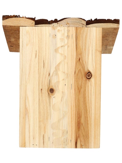 Nichoir rouge gorge avec toit en écorce - Kiabi