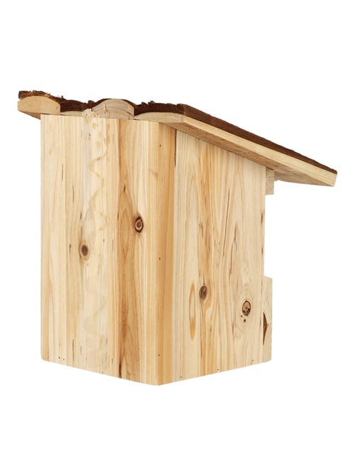 Nichoir rouge gorge avec toit en écorce - Kiabi