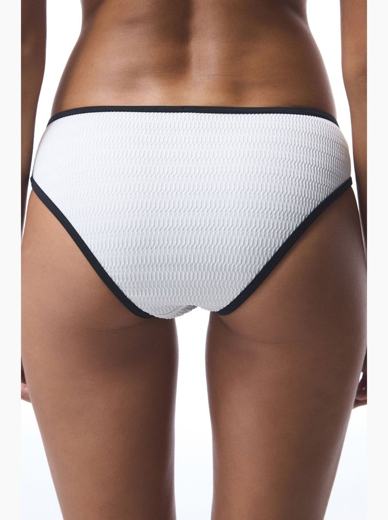 Nicole bas de bikini à boucle penti Blanc - Kiabi