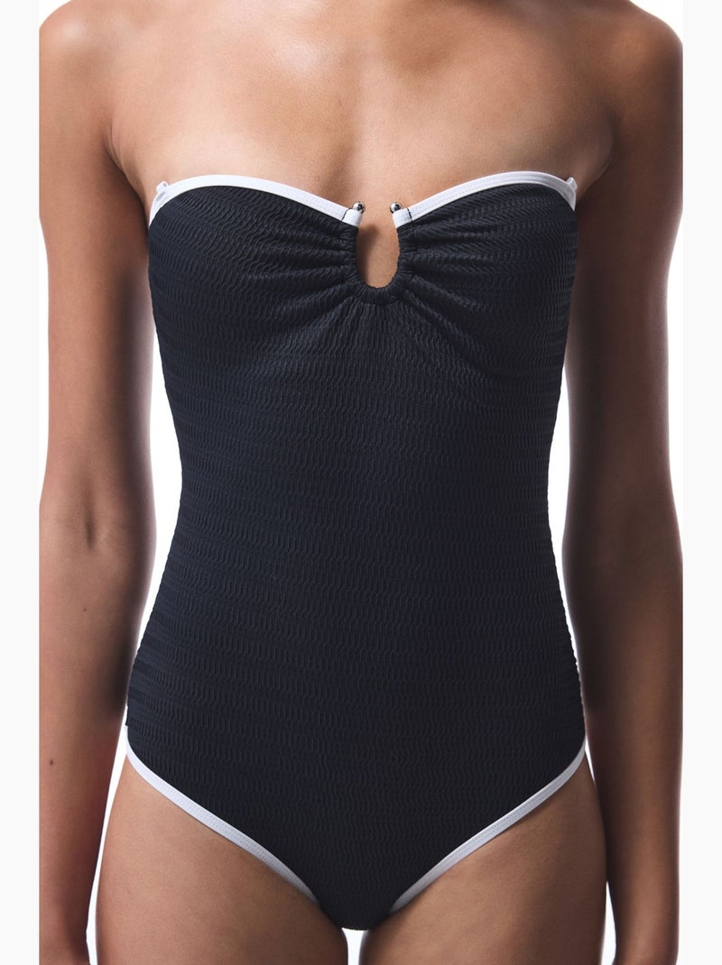Nicole maillot de bain bandeau penti Noir - Kiabi