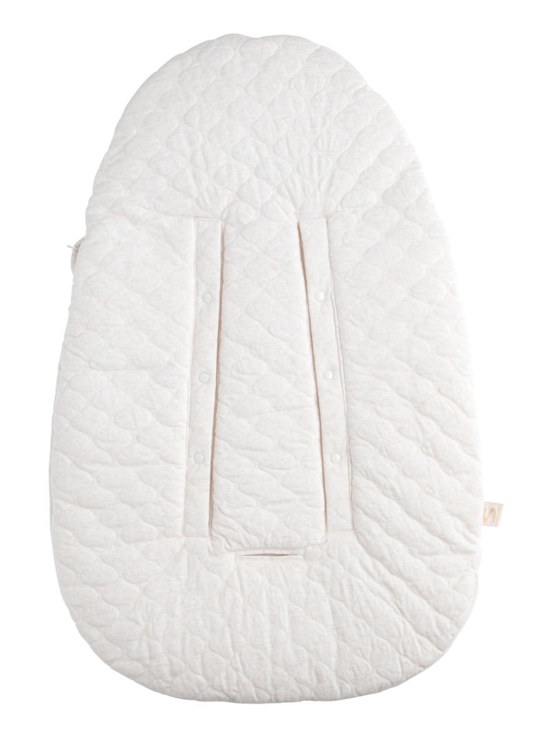 Nid d'ange bébé 5 attaches en coton matelassé - SAUTHON Blanc Rose - Kiabi