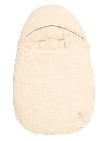 Nid d'ange bébé 5 attaches en double gaze de coton - SAUTHON