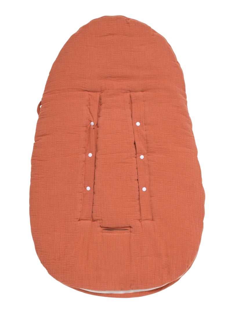 Nid d'ange bébé 5 attaches en double gaze de coton - SAUTHON Rouge - Kiabi