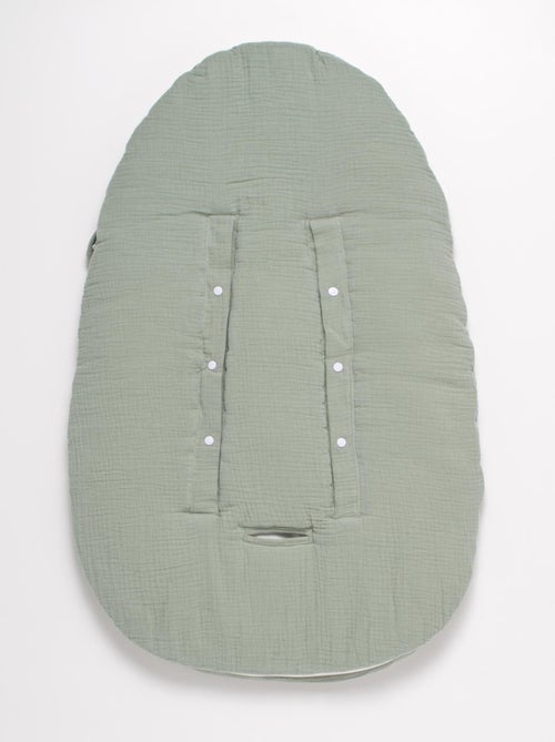 Nid d'ange bébé 5 attaches en double gaze de coton - SAUTHON - Kiabi