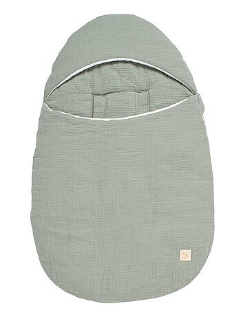 Nid d'ange bébé 5 attaches en double gaze de coton - SAUTHON