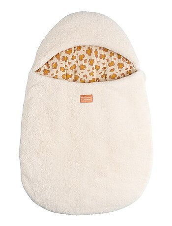 Nid d'ange bébé 5 attaches en sherpa et intérieur gaze de coton - SAUTHON