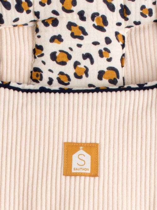 Nid d'ange bébé 5 attaches en velours côtelé et intérieur gaze de coton - SAUTHON - Kiabi