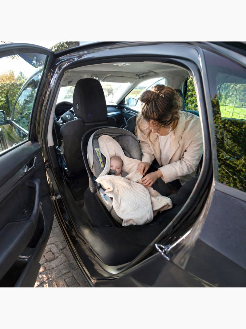 Nid d'ange bébé poussette et siège auto été - matelassé léger Crème - Kiabi