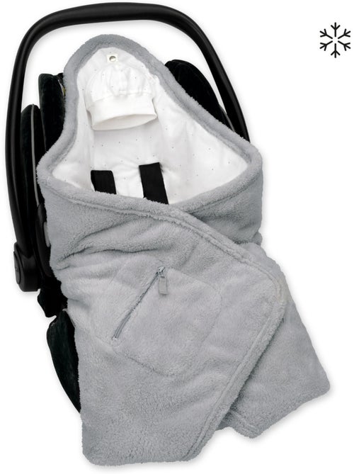 Nid d'ange bébé poussette et siège auto hiver - Moelleux douceur - Kiabi