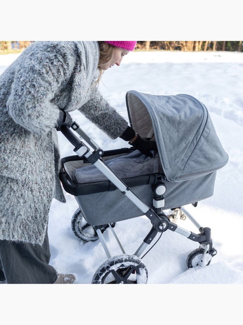 Nid d'ange bébé poussette et siège auto hiver - Moelleux douceur - Kiabi