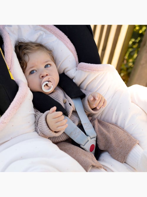 Nid d'ange bébé poussette et siège auto hiver - Moelleux douceur - Kiabi