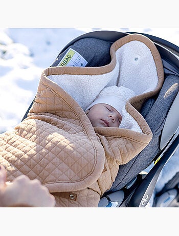 Nid d'ange BISIDE ouatiné hiver - Teddy matelassé chaud