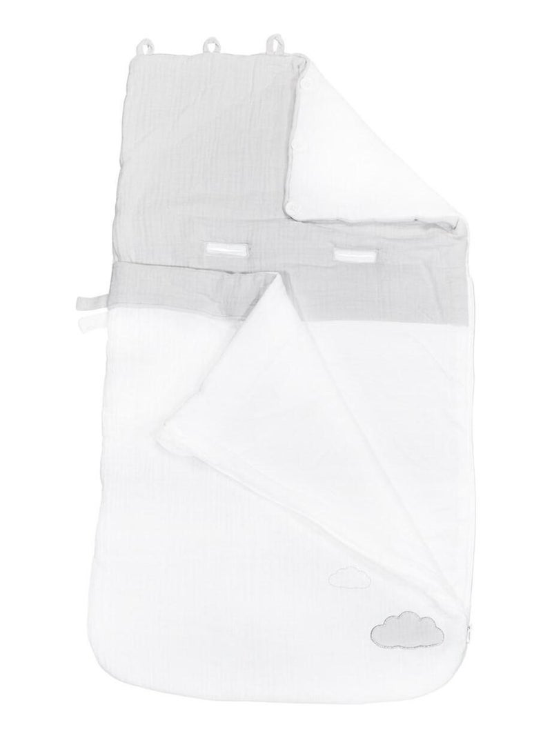 Nid d'ange en coton - SAUTHON Blanc Gris - Kiabi