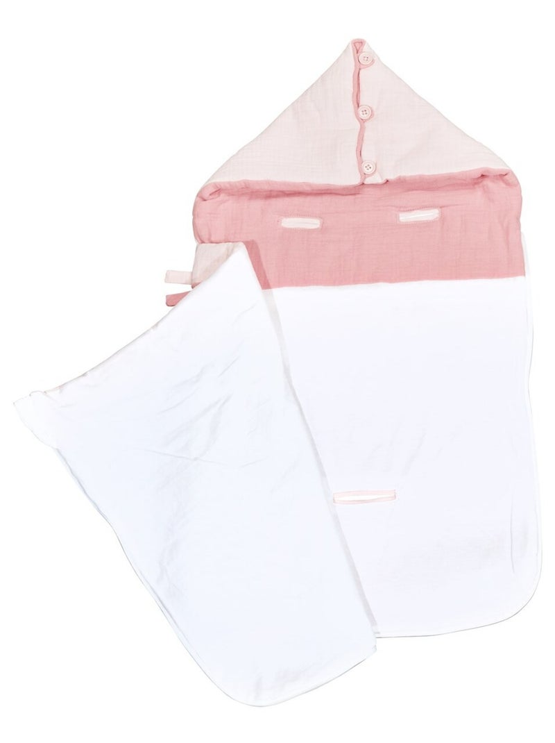Nid d'ange en coton - SAUTHON Blanc Rose - Kiabi