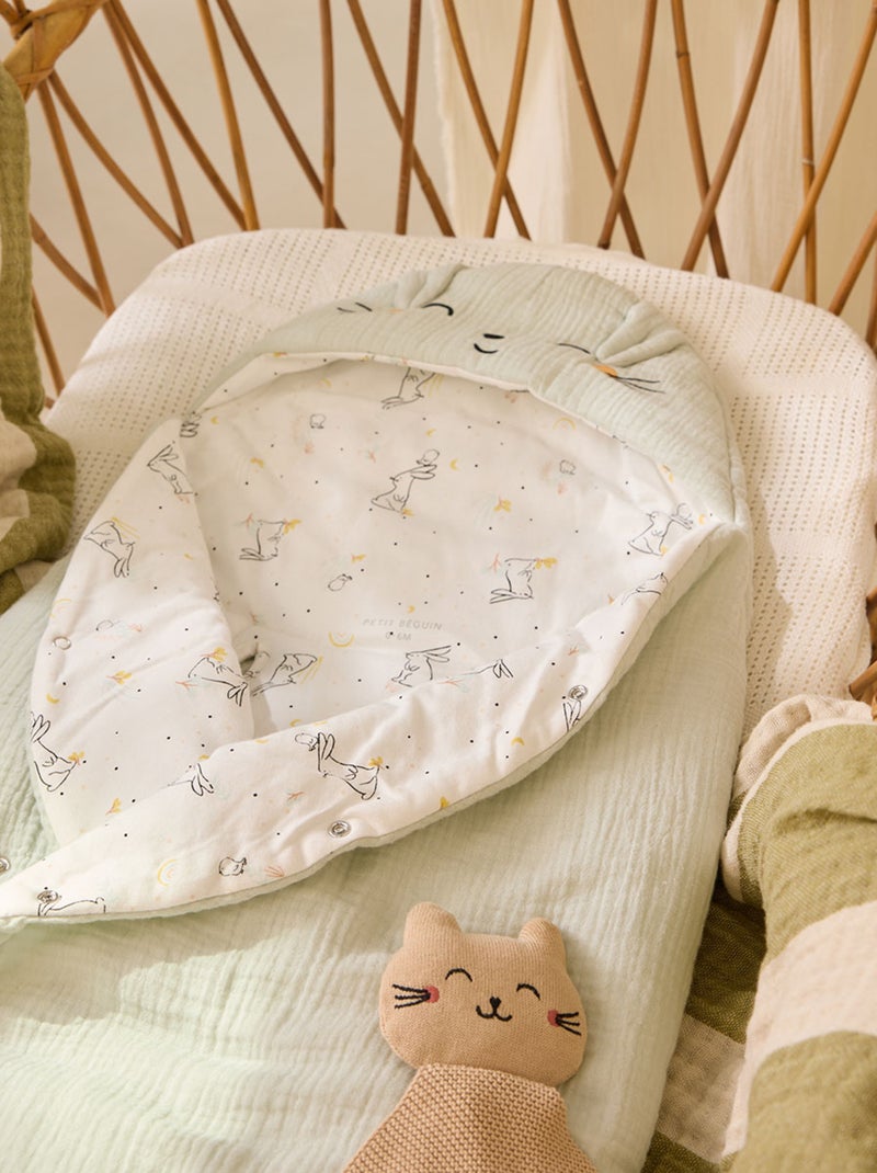 Nid d'ange en gaze de coton Hello Baby Vert - Kiabi