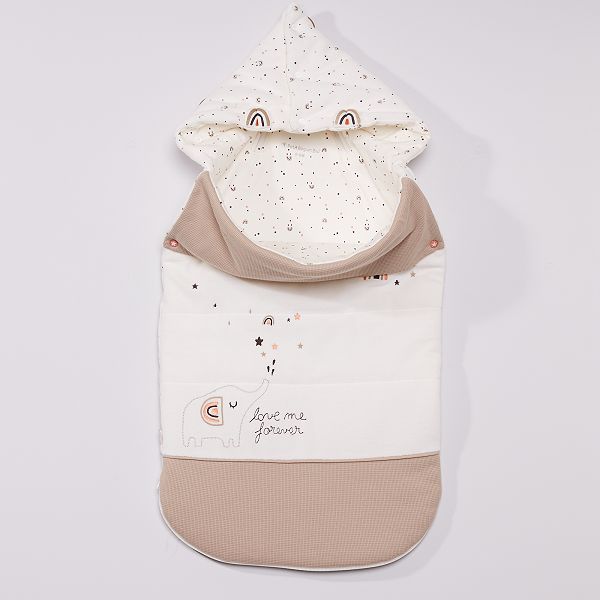 Nid D Ange En Molleton Rembourre Bebe Fille Beige Gris Kiabi 26 00