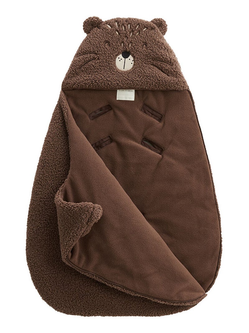 Nid d'ange en sherpa Cracotte Marron - Kiabi