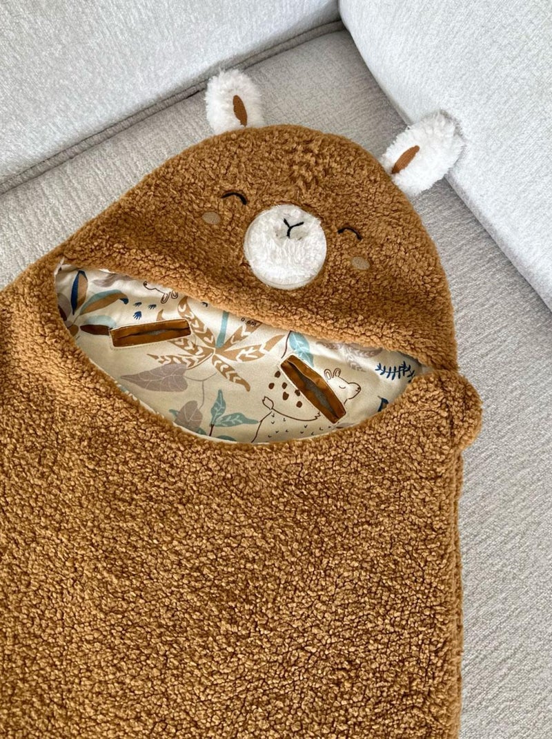 Nid d'ange en sherpa Lamascotte Camel - Kiabi