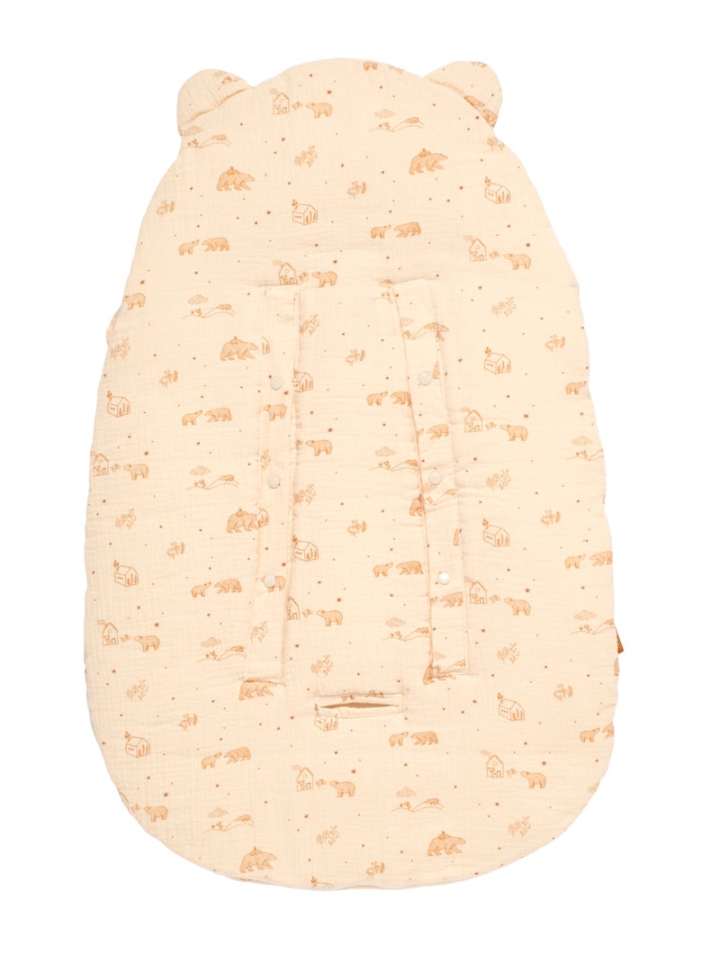 Nid d'ange gaze de coton 5 attaches - SAUTHON Beige - Kiabi