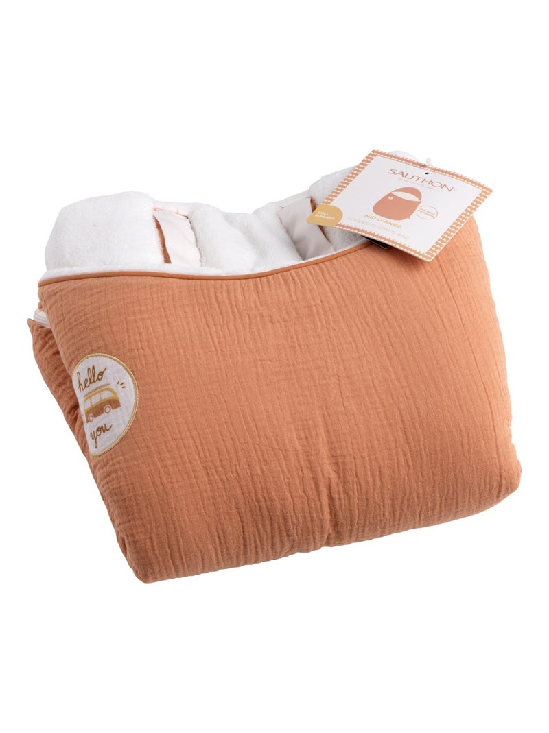 Nid d'ange hiver 5 attaches - SAUTHON Orange - Kiabi