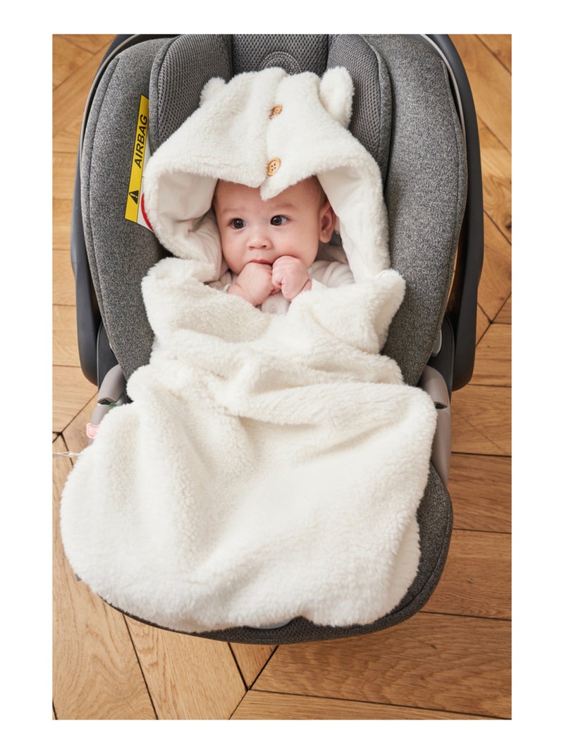 Nid d'ange, Jersey et sherpa Noukie's Blanc - Kiabi