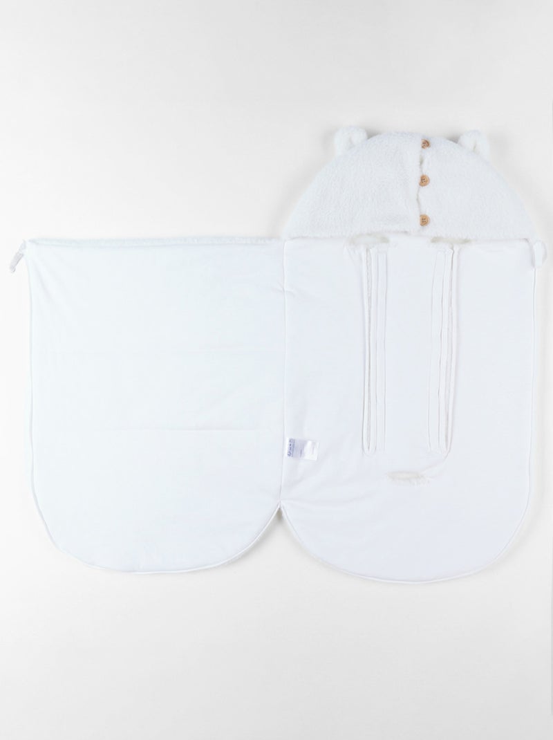 Nid d'ange, Jersey et sherpa Noukie's Blanc - Kiabi