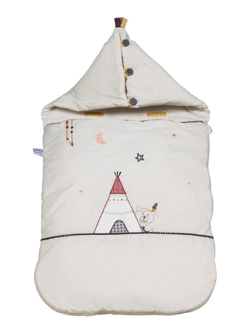 Nid d'ange Nomade bébé en coton - Beige - Kiabi