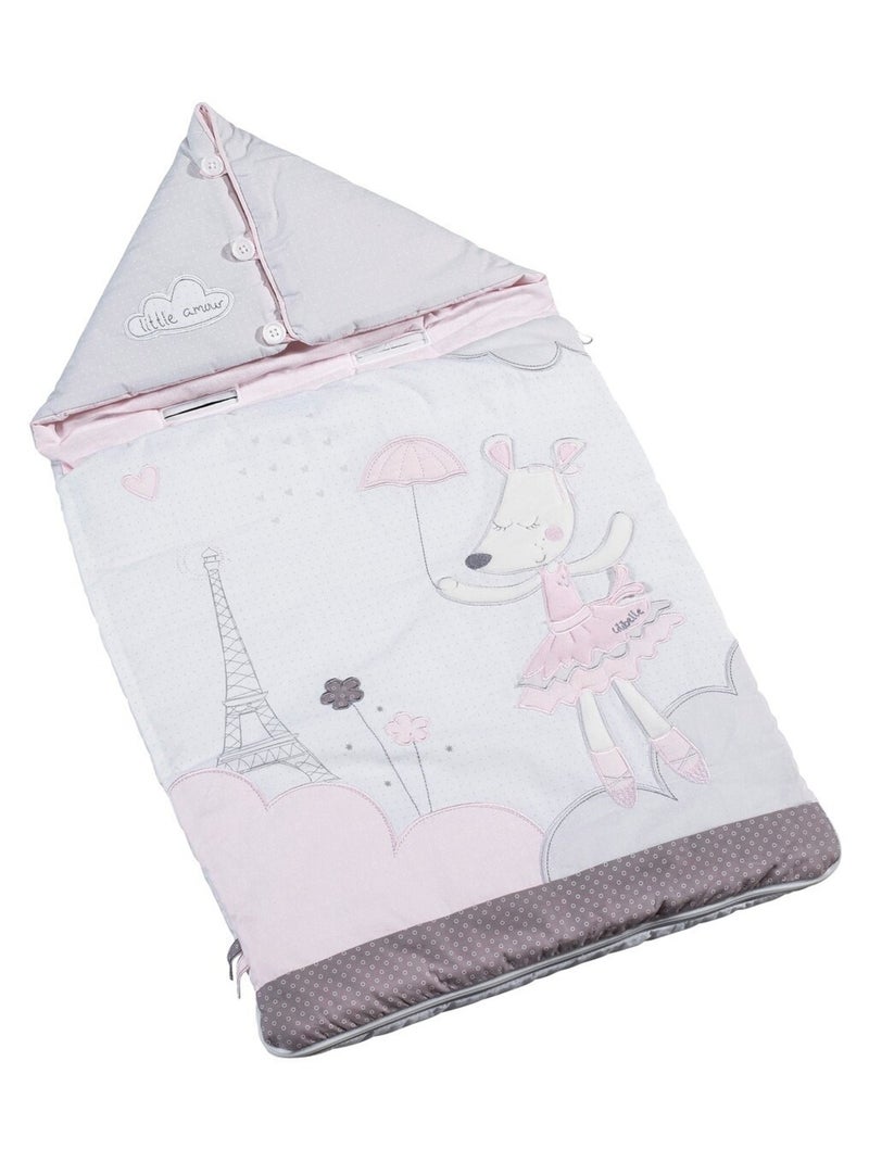 Nid d'ange Nomade bébé en coton - Blanc - Kiabi