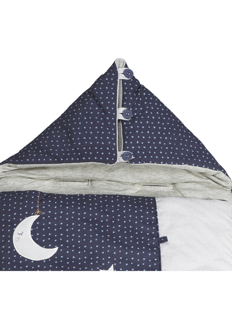 Nid d'ange Nomade bébé Mouton en coton - SAUTHON Bleu - Kiabi