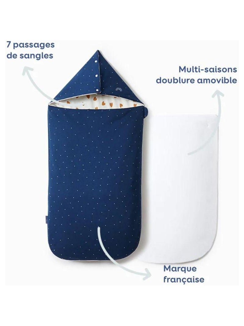 Nid d'ange réversible bleu (6-24 mois) Bleu - Kiabi