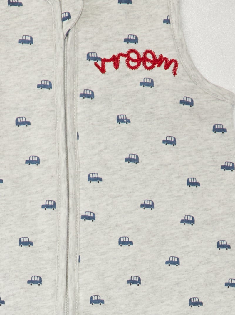 Nid d'ange sans manches avec ouverture zippée - TOG 2 Gris - Kiabi