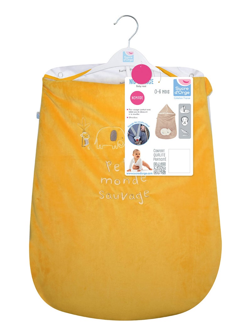 NID DE NAISSANCE HIACINTHE VELOURS DOUX SECURITE AUTO Jaune - Kiabi