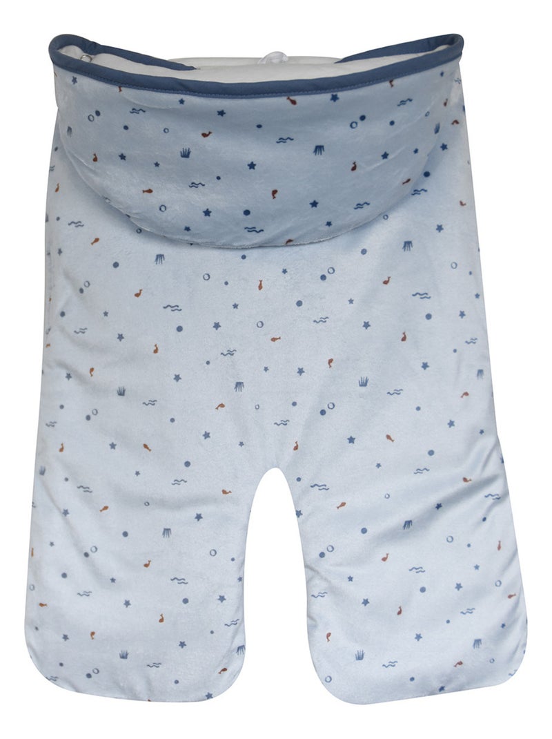 NID DE NAISSANCE MILOS VELOURS DOUX AVEC JAMBE SECURITE AUTO Bleu - Kiabi