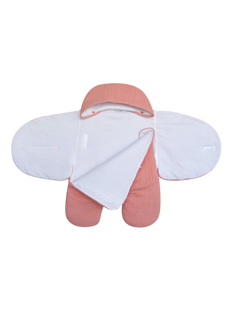 Nid de naissance sécurité auto en gaze de coton Phanie Rose - Kiabi