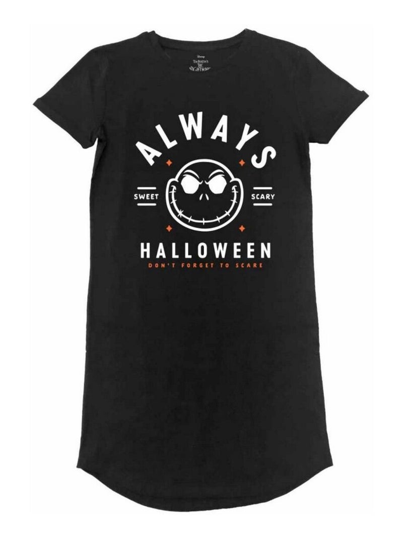 Nightmare Before Christmas - Robe t-shirt ALWAYS HALLOWEEN Noir - Kiabi