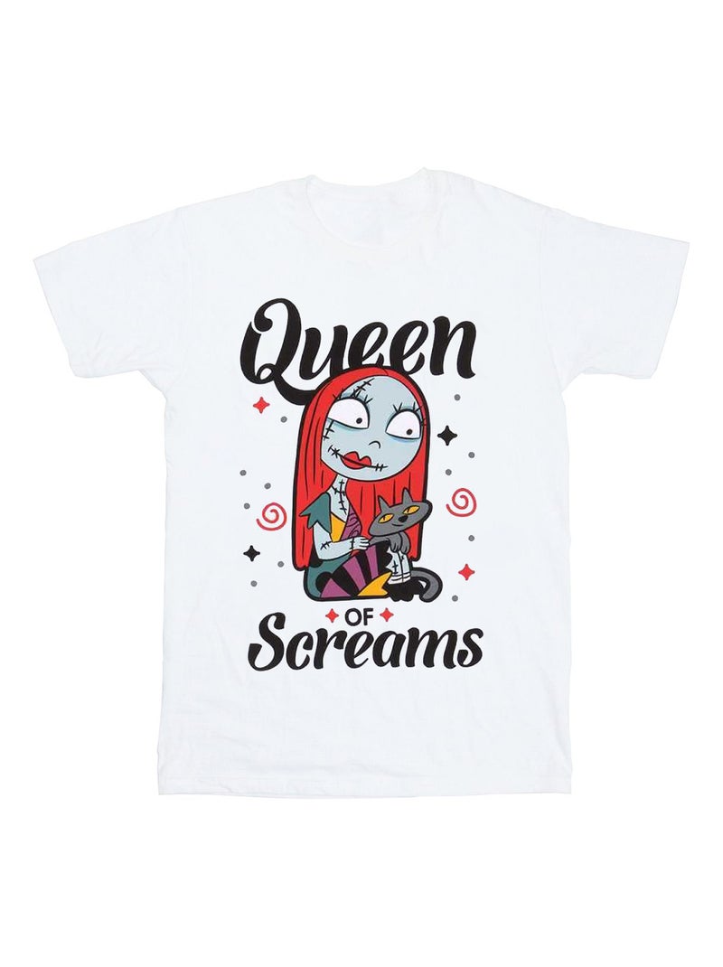 Nightmare Before Christmas - T-shirt QUEEN OF SCREAMS Blanc - Kiabi