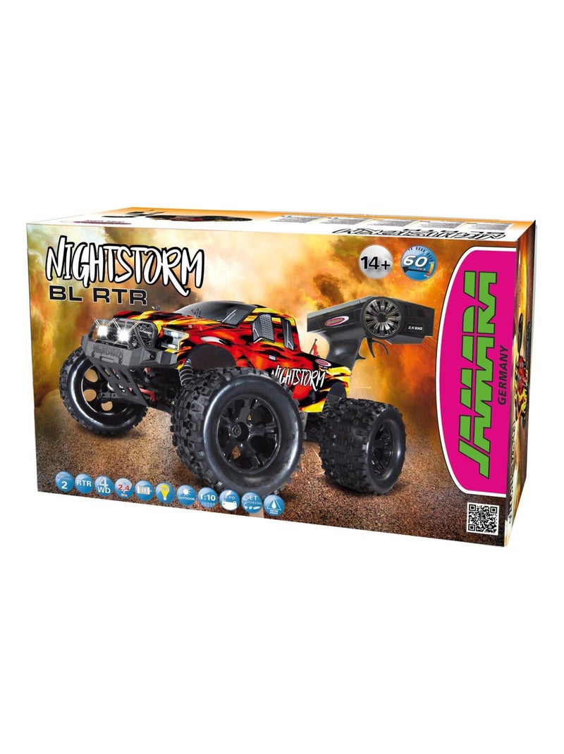 Nightstorm Monstertruck BL 4WD 1:10 Lipo 2 4GHz avec LED Rose - Kiabi