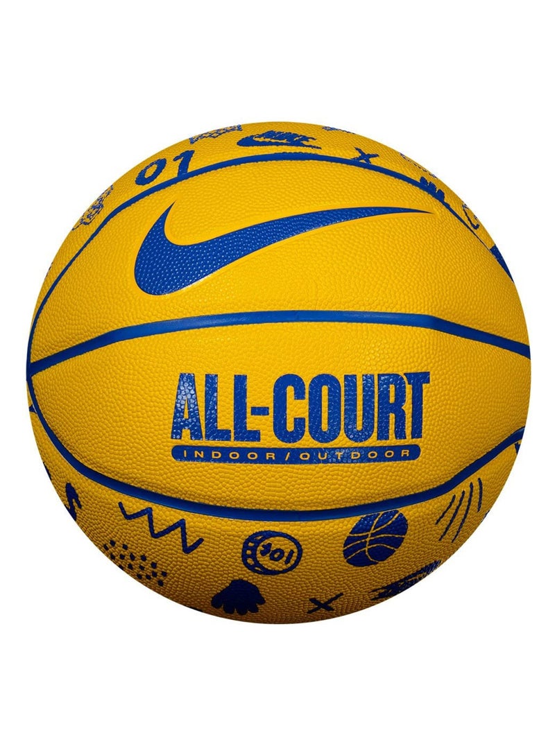 Nike - Ballon de basket EVERYDAY ALL COURT Bleu Jaune - Kiabi