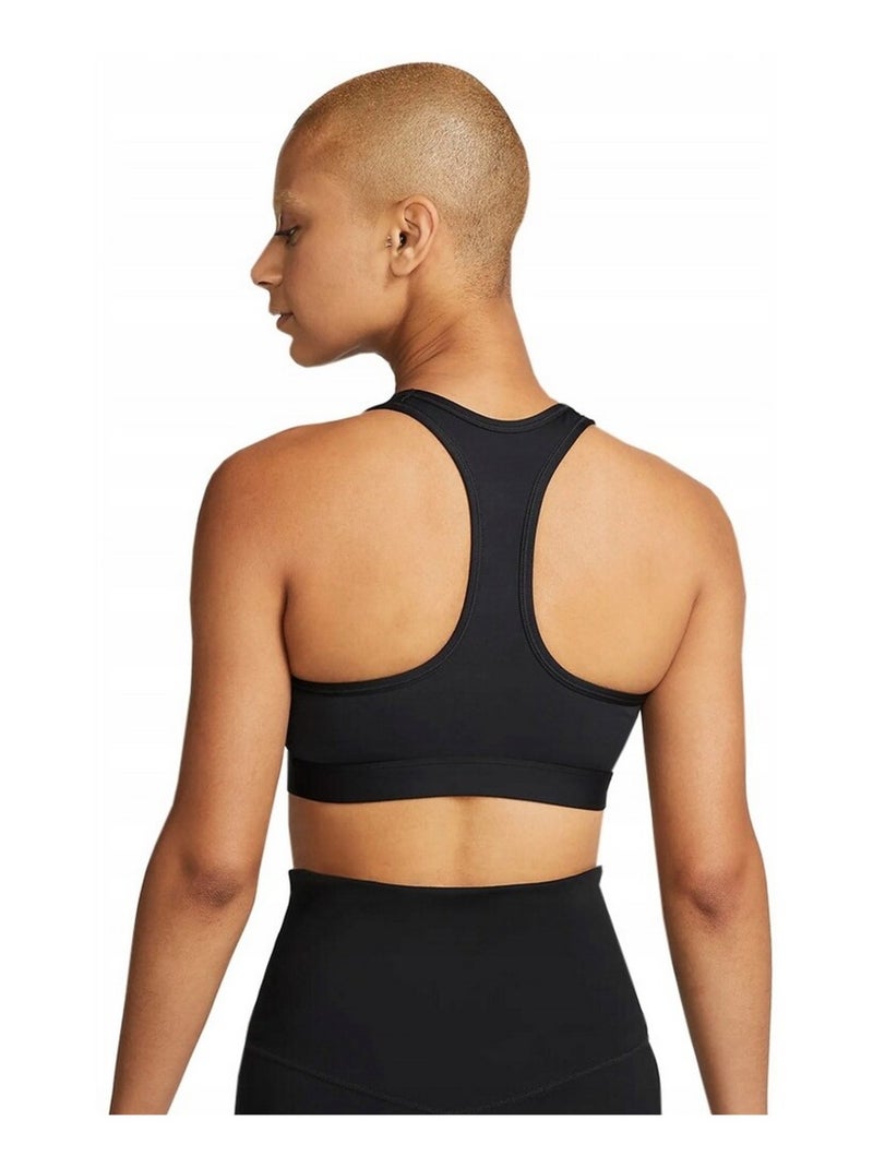 Nike - Brassière de sport style Swoosh Noir - Kiabi