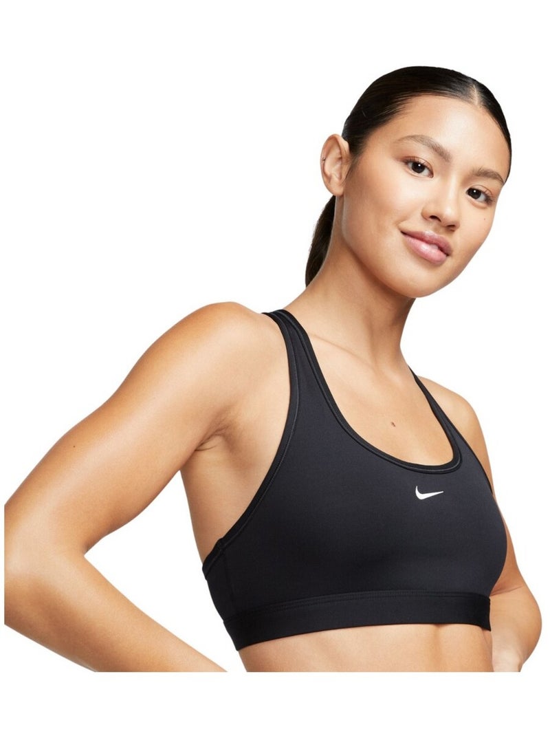 Nike - Brassière de sport style Swoosh Noir - Kiabi