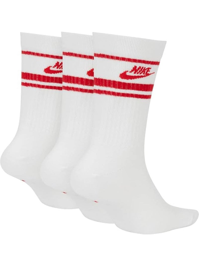 Nike - Chaussettes SPORTSWEAR ESSENTIAL Blanc/Rouge - Kiabi