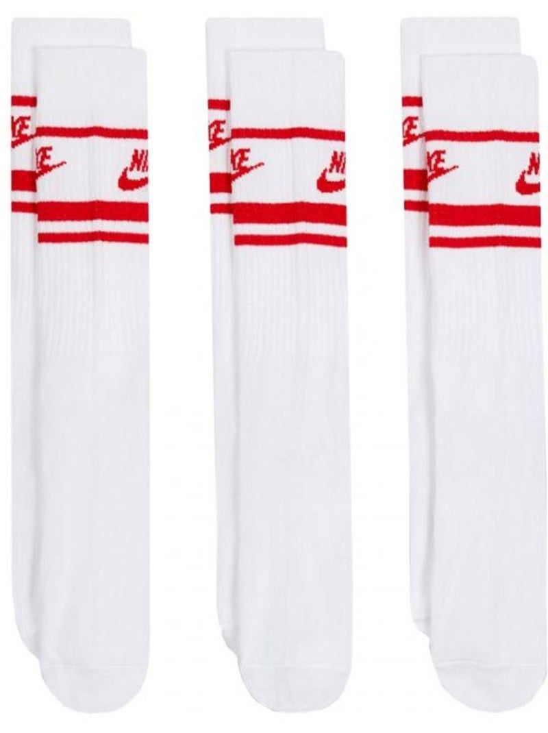 Nike - Chaussettes SPORTSWEAR ESSENTIAL Blanc/Rouge - Kiabi