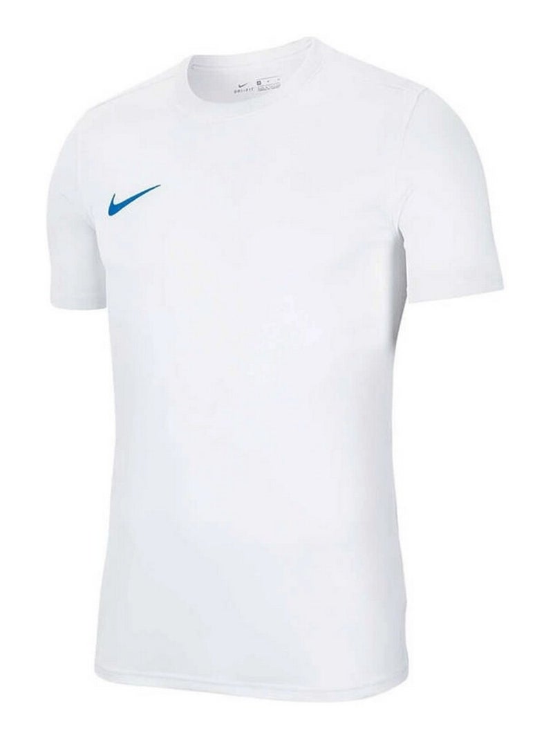 Nike - Maillot manches courtes DRY PARK Blanc Bleu Bleu - Kiabi