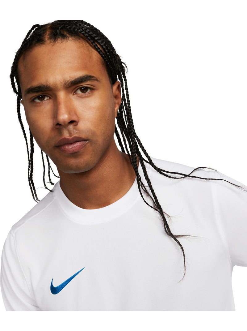 Nike - Maillot manches courtes DRY PARK Blanc Bleu Bleu - Kiabi