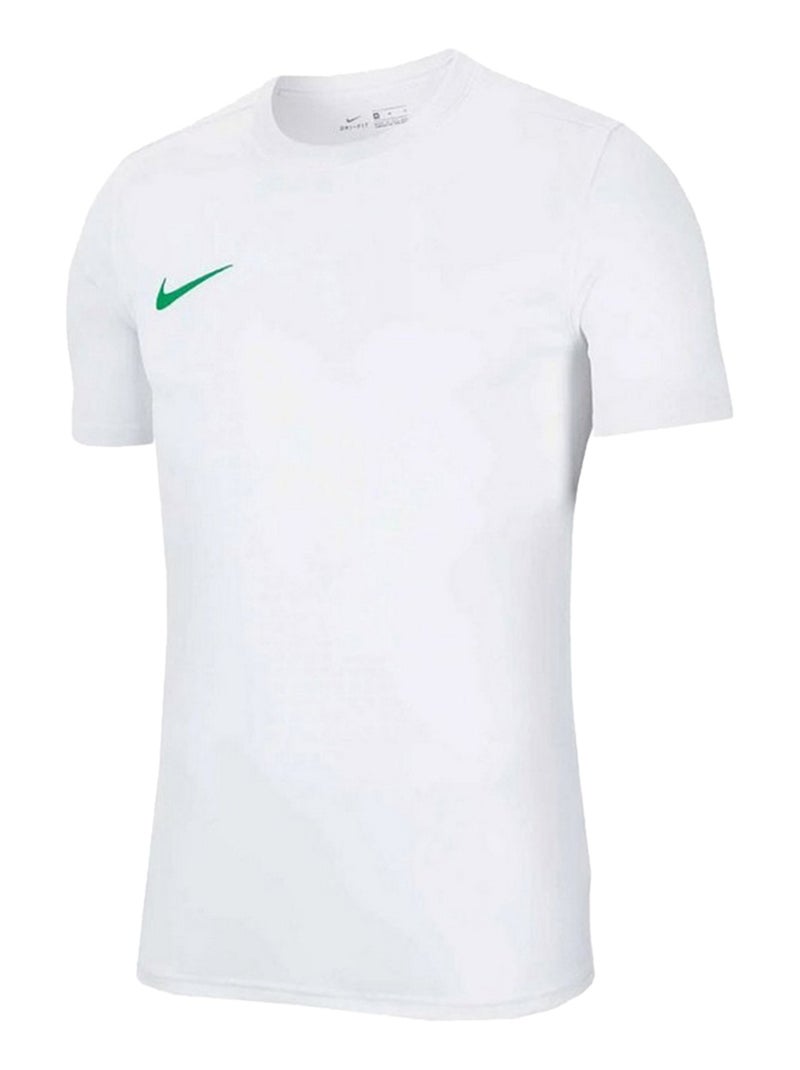 Nike - Maillot manches courtes DRY PARK Blanc Bleu - Kiabi